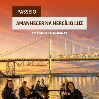 Amanhecer na Hercílio Luz